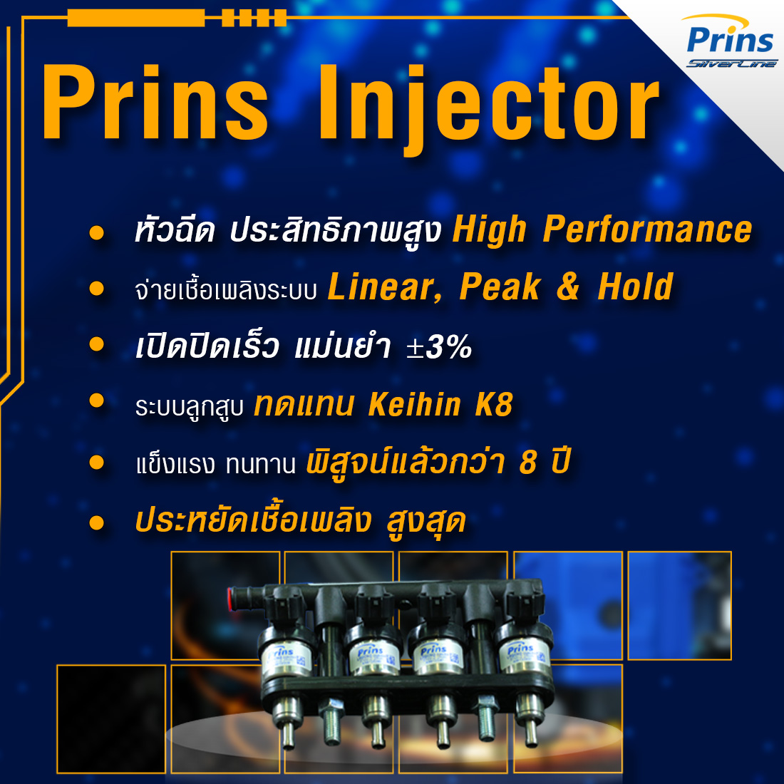 02-3 รางหัวฉีด Prins Injector